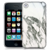 Skal till Apple iPhone 3GS - Marble - Vit/Grå