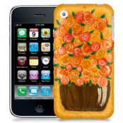Skal till Apple iPhone 3GS - Orange flowers