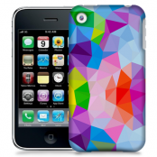 Skal till Apple iPhone 3GS - Polygon - Flerfärgad