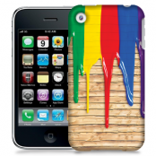 Skal till Apple iPhone 3GS - Rinnande färg - Trä