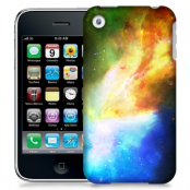 Skal till Apple iPhone 3GS - Rymden - Gul/Blå