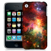 Skal till Apple iPhone 3GS - Rymden - Röd/Grön