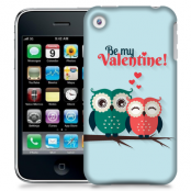 Skal till Apple iPhone 3GS - Ugglor - Be my valentine