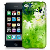 Skal till Apple iPhone 3GS - Vattenfärg - Grön