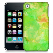 Skal till Apple iPhone 3GS - Vattenfärg - Grön/Gul