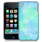 Skal till Apple iPhone 3GS - Vattenfärg - Ljusblå