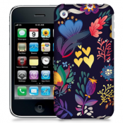 Skal till Apple iPhone 3GS - Retro blommor