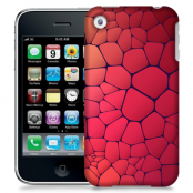 Skal till Apple iPhone 3GS - Skifferstenar - Röd