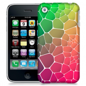 Skal till Apple iPhone 3GS - Skifferstenar - Rosa/Grön