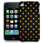 Skal till Apple iPhone 3GS - Stjärnor - Guld/Svart