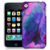 Skal till Apple iPhone 3GS - Vattenfärg - Lila