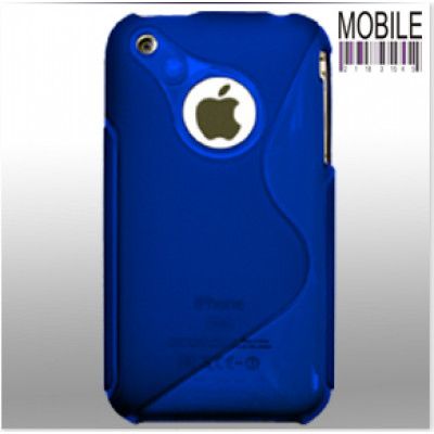 Wave flexicase skal till iPhone 3gs Blå