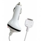 Billaddare till iPhone 4S / 3GS (Vit)