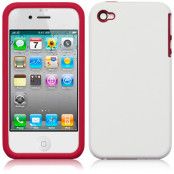 Combo Skal till APPLE iPHONE 4 (Red-White)