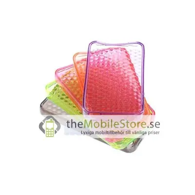 FlexiCase Skal till iPhone 4 - Hexagon (Orange)