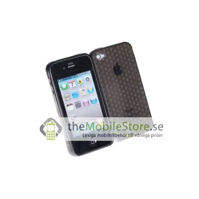 Hexagon FlexiCase Skal till iPhone 4 - SVART