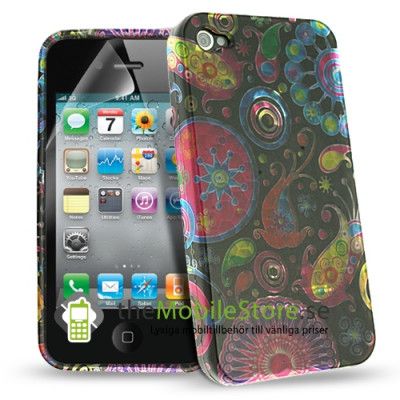 Jelly Fish Designer Skal till Apple iPhone 4 +  Skärmskydd