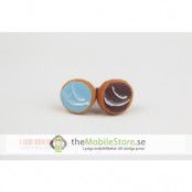 Mobilsmycke till 3.5 mm ljuduttag (Ljusblå kaka)