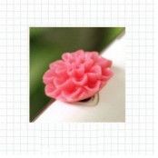 Mobilsmycke till 3.5 mm ljuduttag (Magenta Blomma)