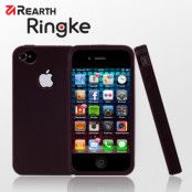 Rearth Silikonskal till iPhone 4 (Maroon)