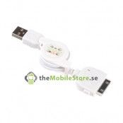 Retractable USB kabelladdare till iPhone 4 / 3GS