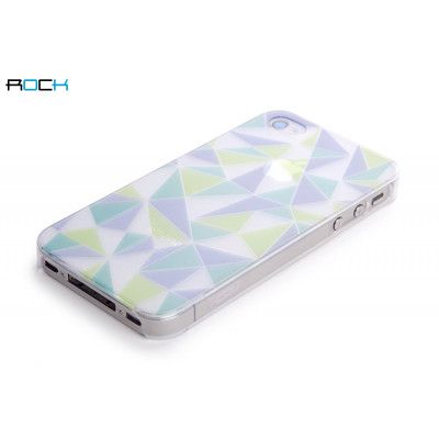 Rock Azure stone skal till iPhone 4  + Skärmskydd