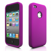 Silikon Cirkel Skal till iPhone 4 (Purple)