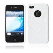 Silikon Cirkel Skal till iPhone 4 (Vit)