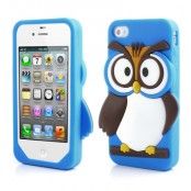 Angry Owl Skal till iPhone 4 / 4S (Blå)