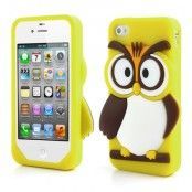 Angry Owl Skal till iPhone 4 / 4S (Gul)
