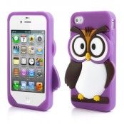 Angry Owl Skal till iPhone 4 / 4S (Lila)