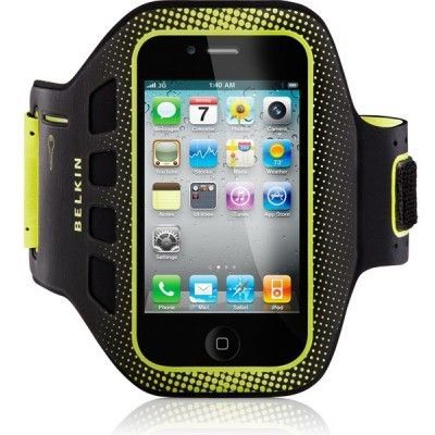 Belkin Sportarmband EaseFit (iPhone 4/4S) - Svart/gul