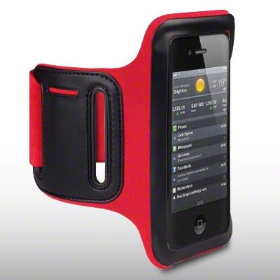 Sportarmband till iPhone 4S/4 / 3GS (Röd)