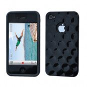 Baksideskal Circles till iPhone 4S/4 (Svart)