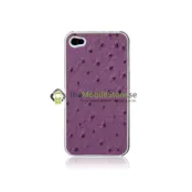Baksideskal till Apple iPhone 4S/4 (OSTRIG LILA)