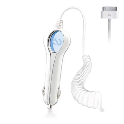 Naztech billaddare till iPod/iPad iPhone 4/4S (Vit)