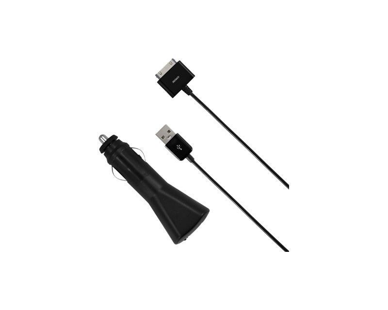 DELTACO billaddare med USB kabel för iPhone 3GS, 4, 4S och DELTACO billaddare med USB kabel för iPhone 3GS, 4, 4S och