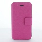 Book mobilväska till iPhone 4S/4 (Magenta)