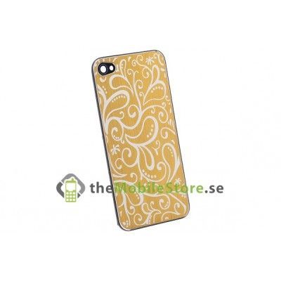 Borstad metall baksida till iPhone 4 (Gold )