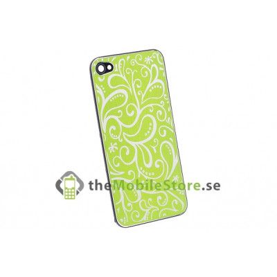 Borstad metall baksida till iPhone 4 (Grn )
