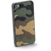 CellularLine Army, plastskal kamouflage,iPhone 4/4S, skärmskydd, svart