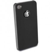 CellularLine FIT hårdplastskal för iPhone 4/4S, inkl skärmskydd, svart