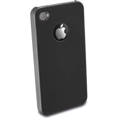 CellularLine FIT hårdplastskal för iPhone 4/4S, inkl skärmskydd, svart