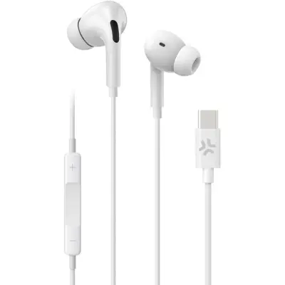 CELLY UP1200 Stereoheadset In-Ear USB-C - Vit