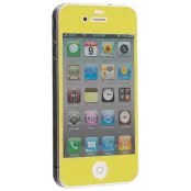Colored Härdat Glas Skärmskydd till Apple iPhone 4 / 4S - Gul