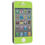 Colored Härdat Glas Skärmskydd till Apple iPhone 4 / 4S - Ljus Grön