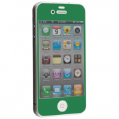 Colored Härdat Glas Skärmskydd till Apple iPhone 4 / 4S - Mörk Grön