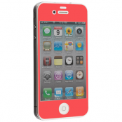 Colored Härdat Glas Skärmskydd till Apple iPhone 4S Orange