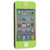 Colored Tempered Glass Skärmskydd till Apple iPhone 4 / 4S - Ljus Grön