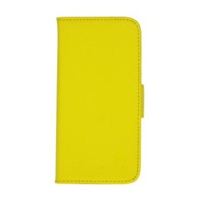 Gear Plånboksfodral av äkta läder till iPhone 5C - Gul